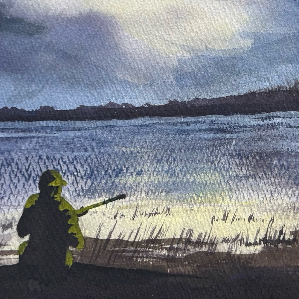 Vietnam War Serene Landscape Watercolor Original Art by Ron Pekar - Picture 4 of 8